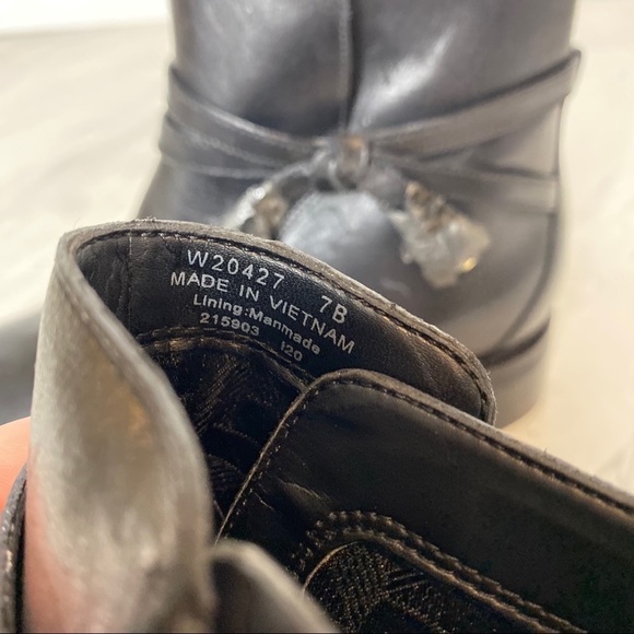 New! Cole Haan Railyn Black Leather Bootie 7B - Picture 9 of 12